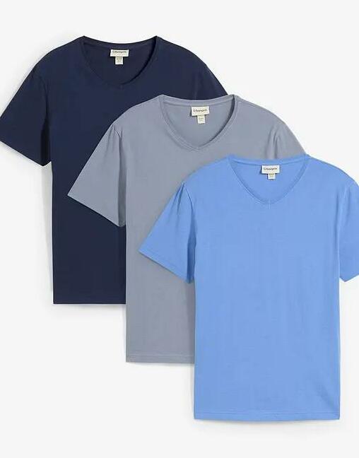 szary t-shirt v-neck