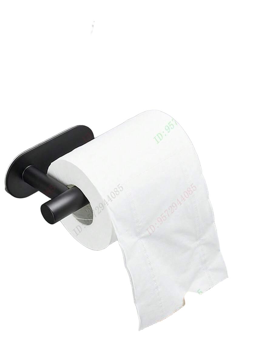 czarny uchwyt ścienny na papier toaletowy