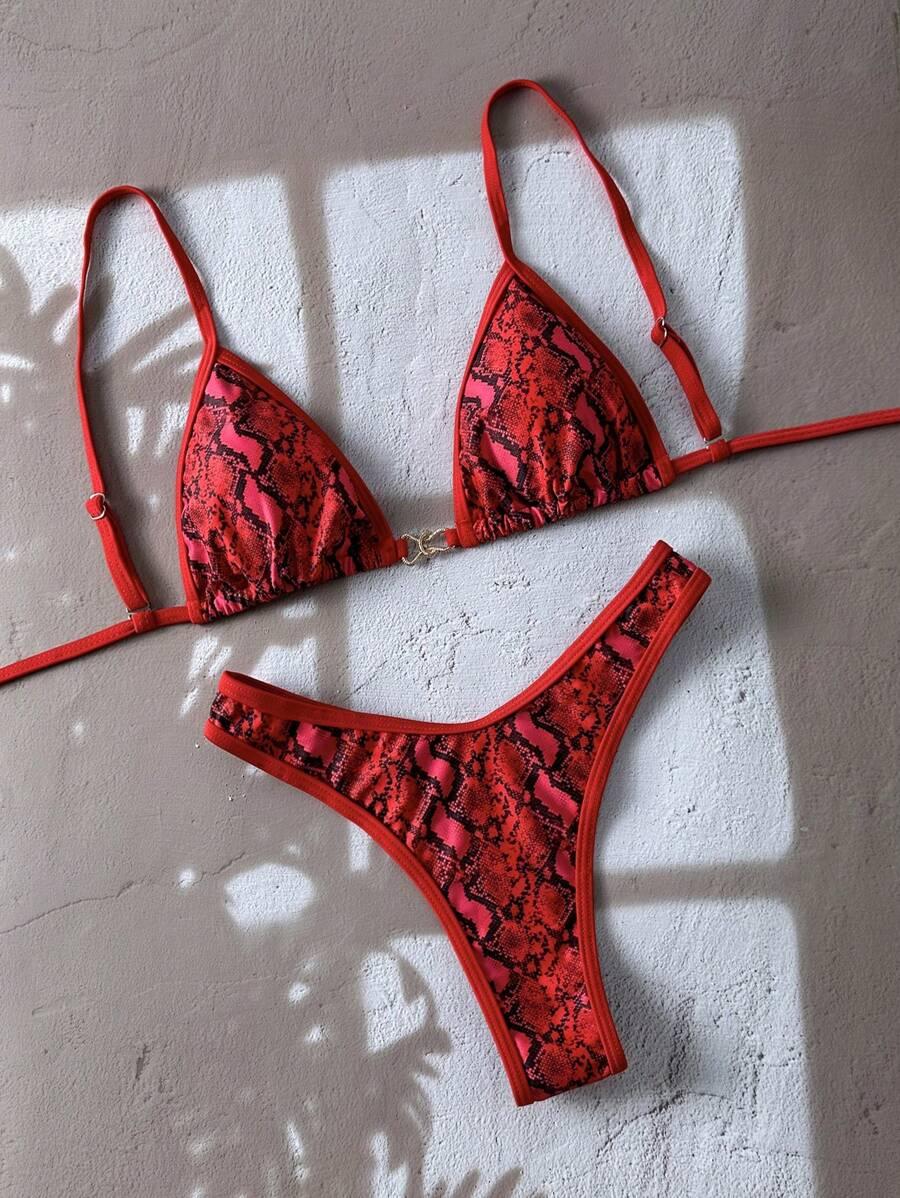 DWUCZĘŚCIOWY STRÓJ KĄPIELOWY ANIMAL PRINT