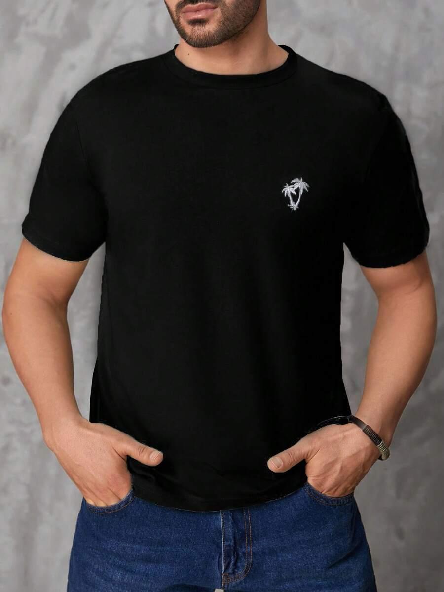 czarny t-shirt print