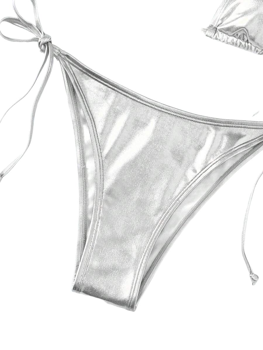 DÓŁ OD BIKINI METALICZNY