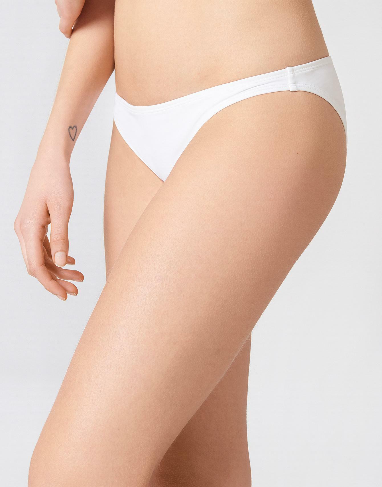 KLASYCZNY BIAŁY GŁADKI DÓŁ OD BIKINI