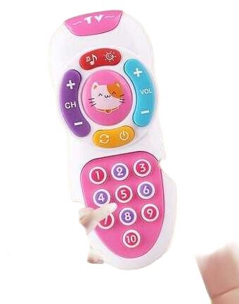 biały telefon zabawka