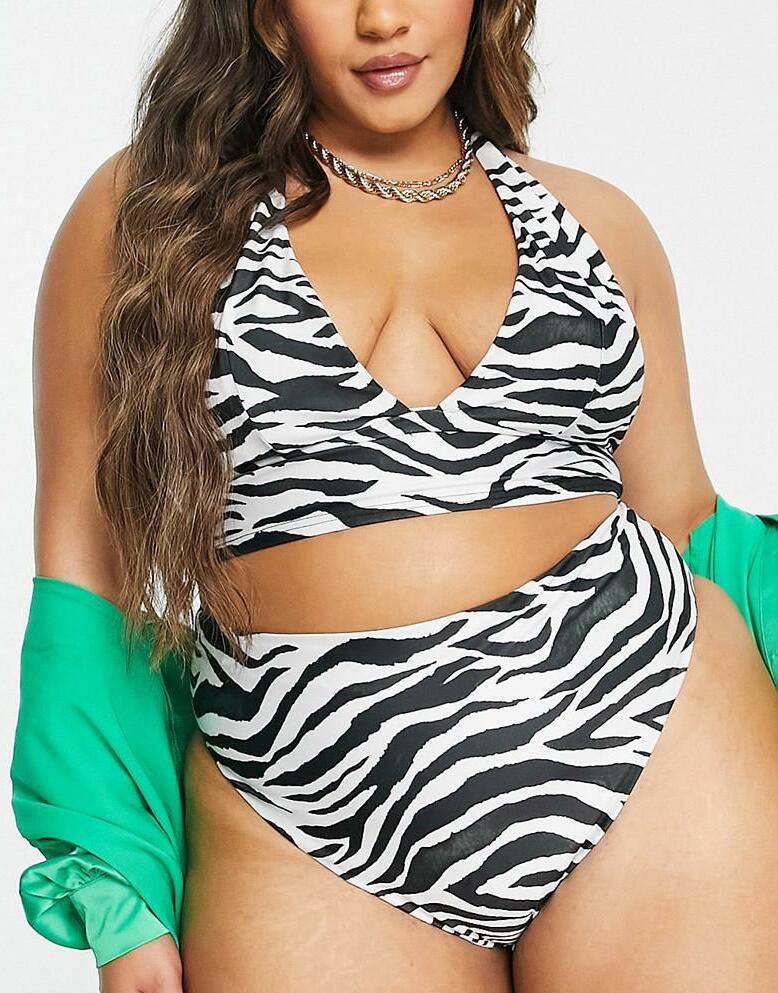 DÓŁ OD BIKINI ZEBRA PRINT