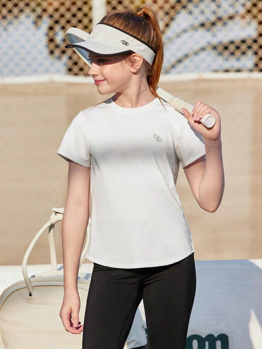 BIAŁY SPORTOWY T-SHIRT