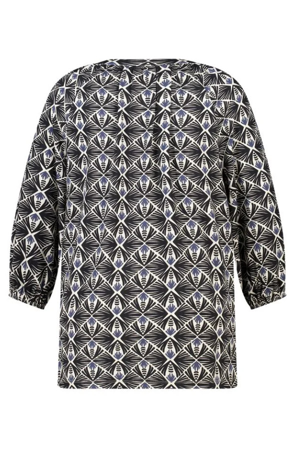 bluzka v-neck print