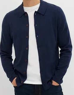 SWETER MĘSKI PLUS SIZE ROZPINANY