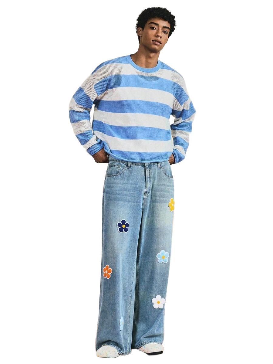 SWETER MĘSKI W PASKI