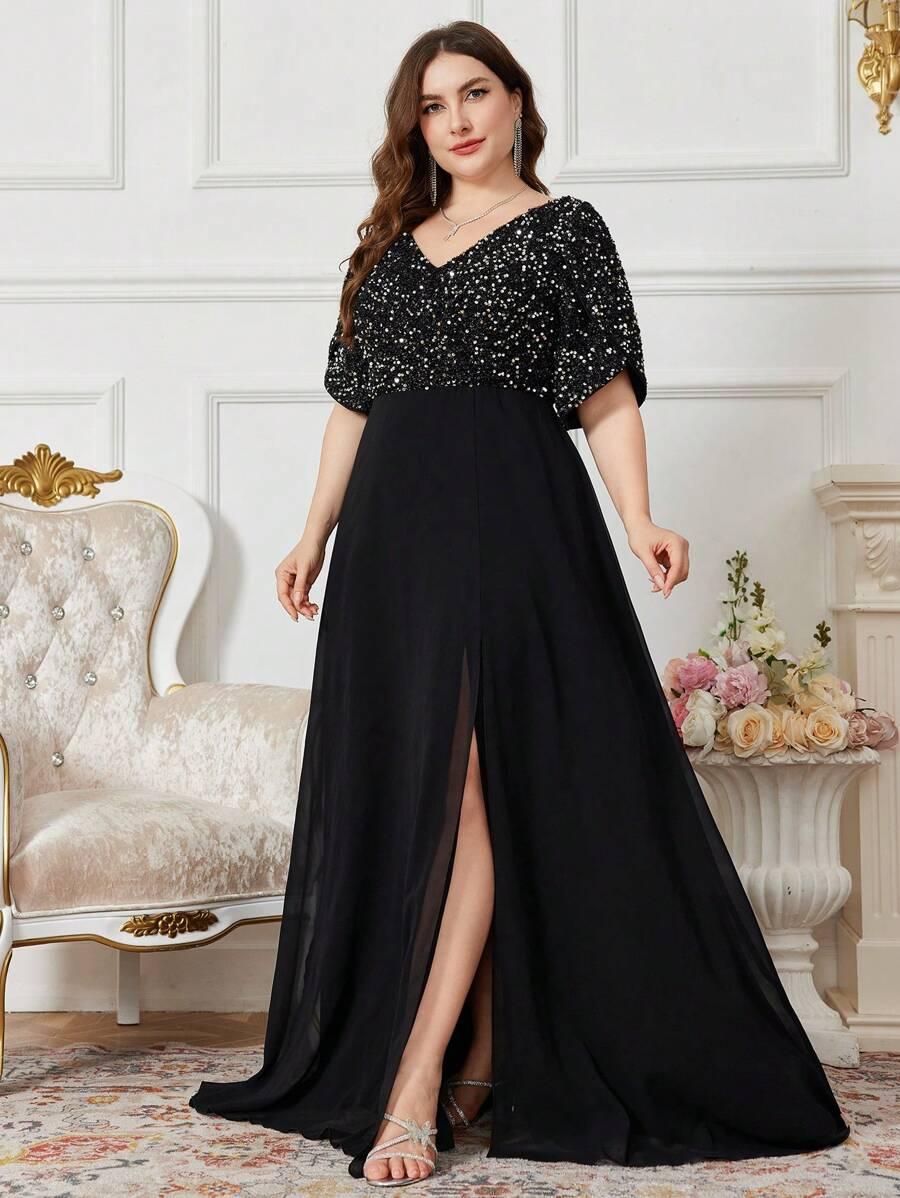czarna maxi sukienka