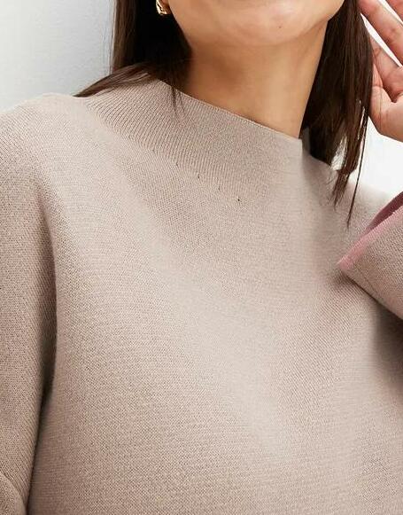 SWETER DWUSTRONNY Z DZIANINY