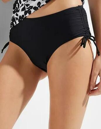 wiązany czarny dół od bikini