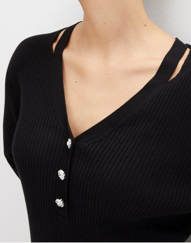 SWETER Z DŁUGIM RĘKAWEM