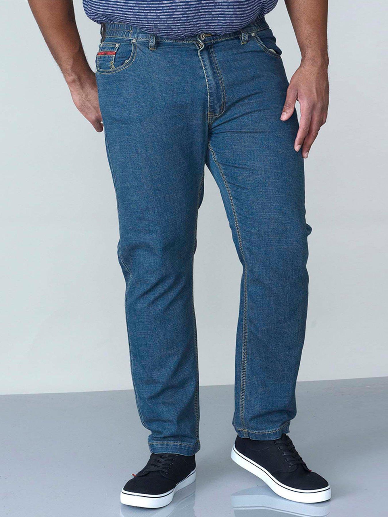 D555 JEANSY LONDON RELAXED FIT Z ELASTYCZNĄ TALIĄ KS1541