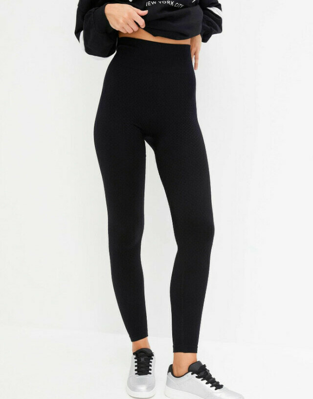 CZARNE LEGGINSY WYSOKI STAN