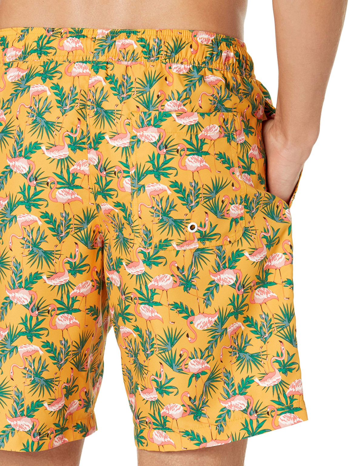 KĄPIELÓWKI TROPICAL PRINT FLAMING WIĄZANIE