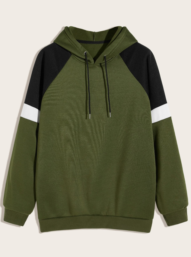 BLUZA z KAPTURem kontrast