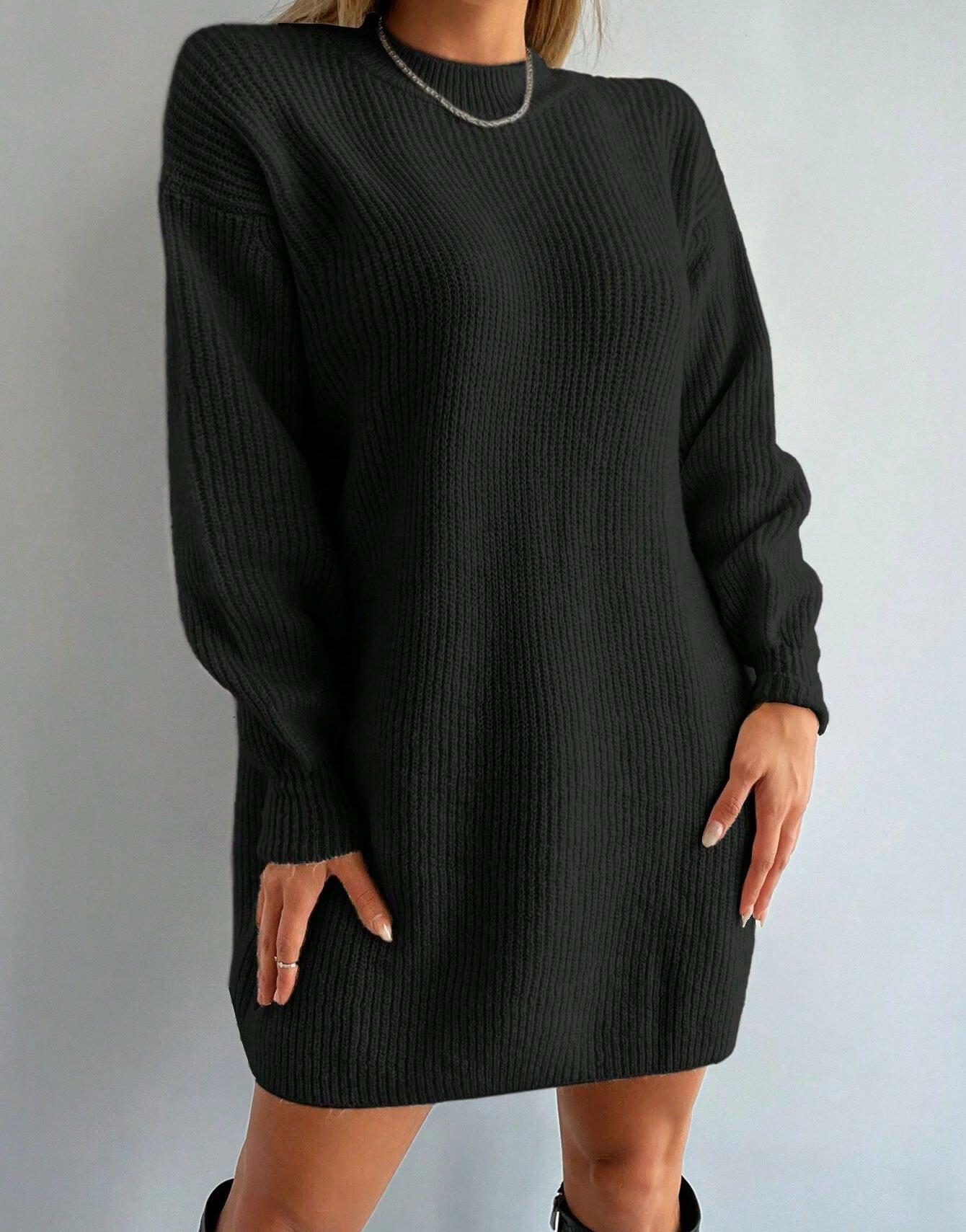 CZARNA MINI SUKIENKA 