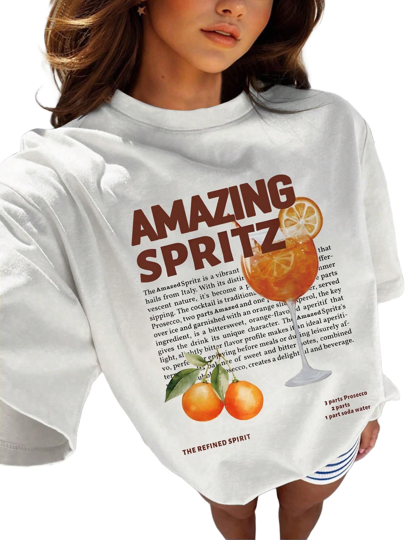 T-SHIRT Z NADRUKIEM