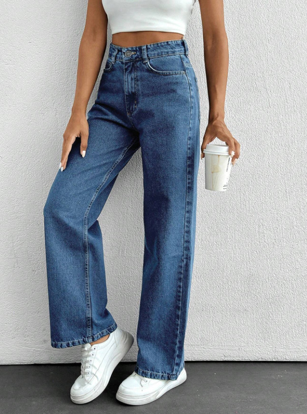 NIEBIESKIE SPODNIE JEANS