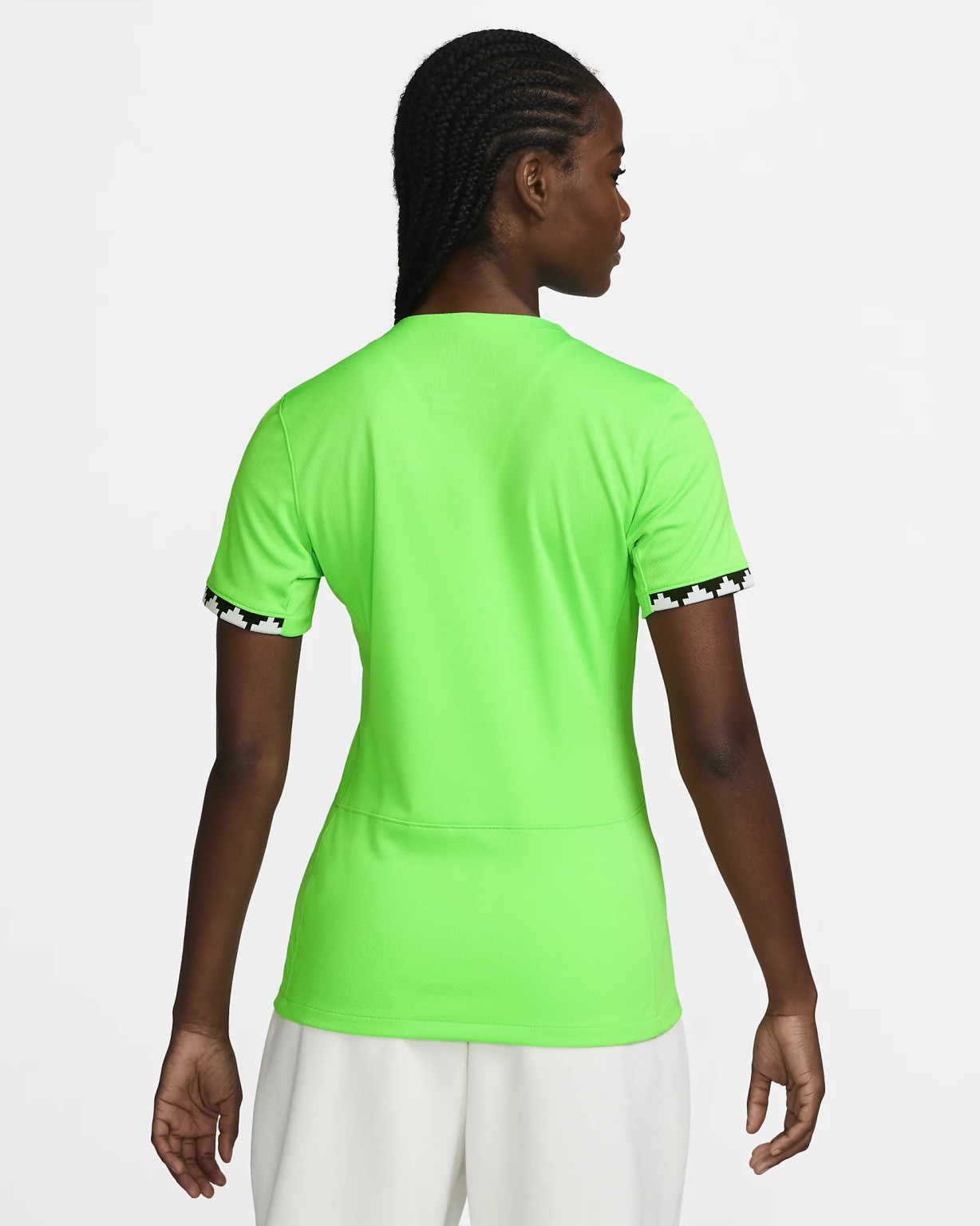 Koszulka piłkarska Nike Dri-FIT dla kobiet neonowy t-shirt