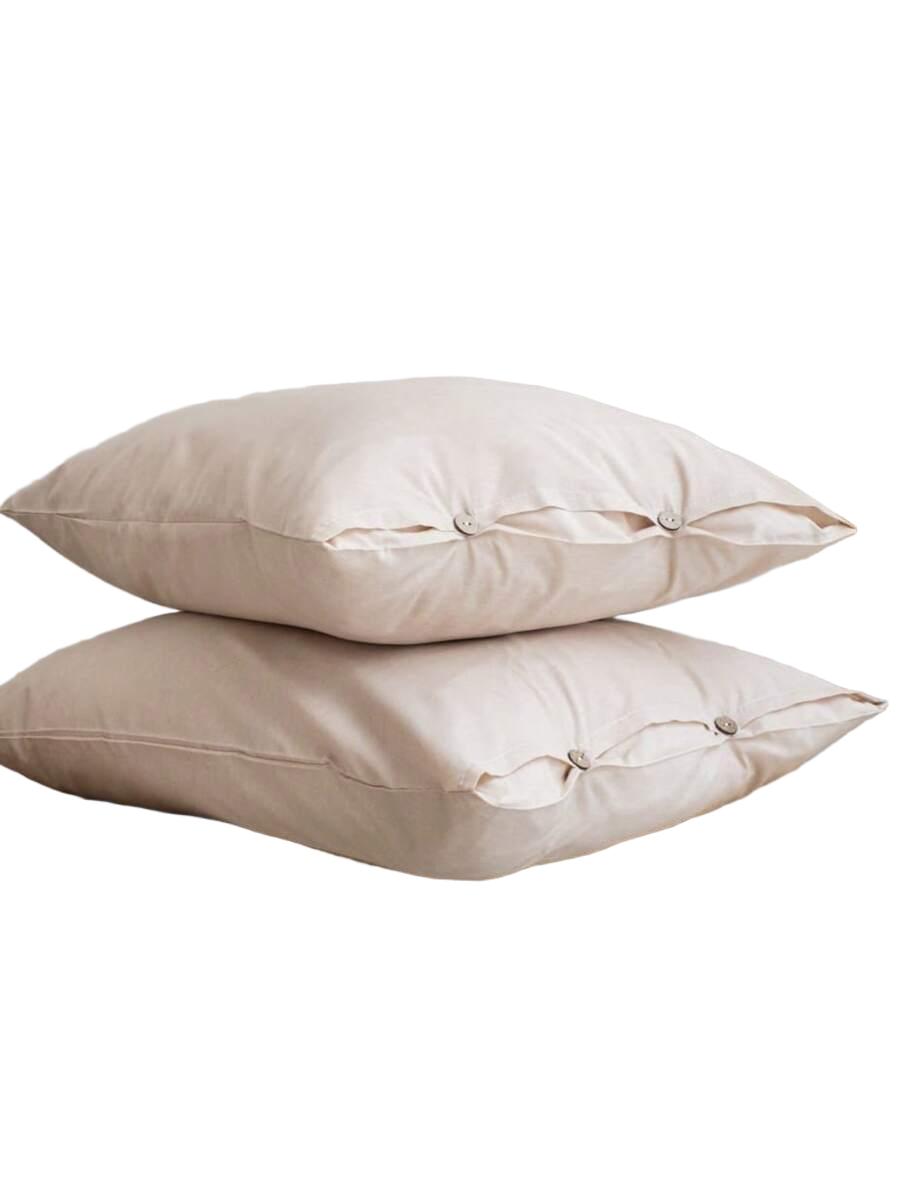 beżowa poszewka na poduszkę 2-pack 