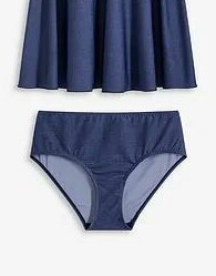 niebieski dół od bikini