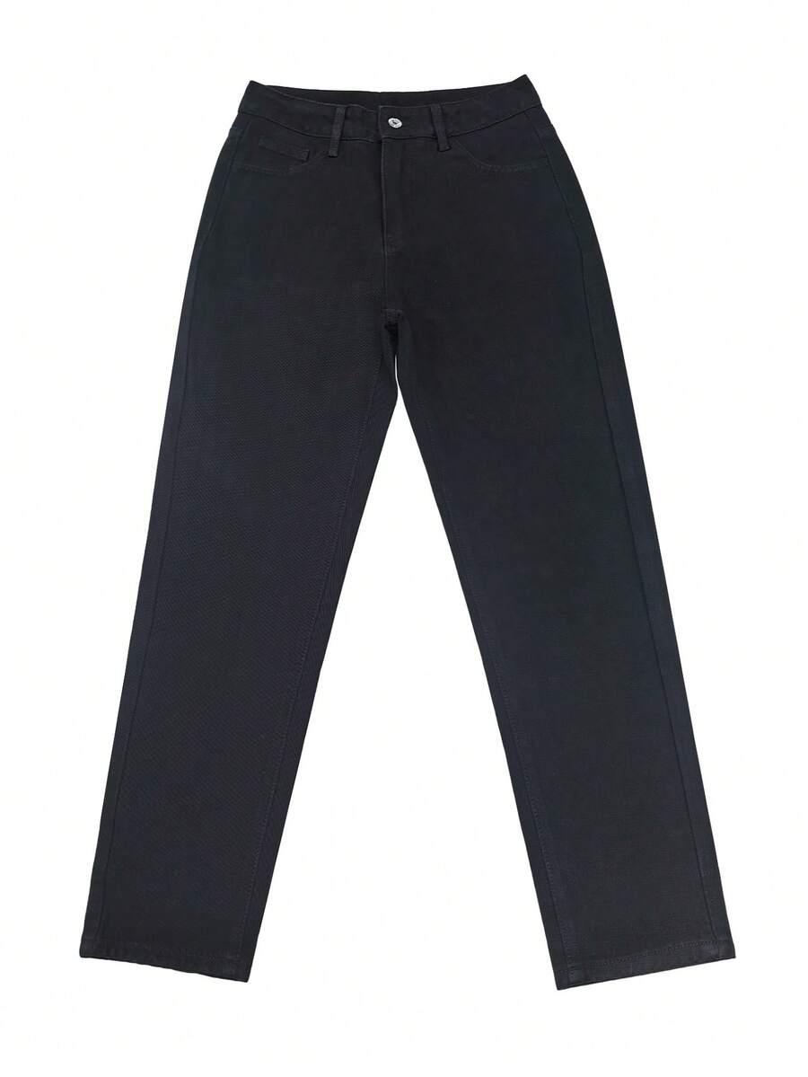 CZARNE SPODNIE JEANS