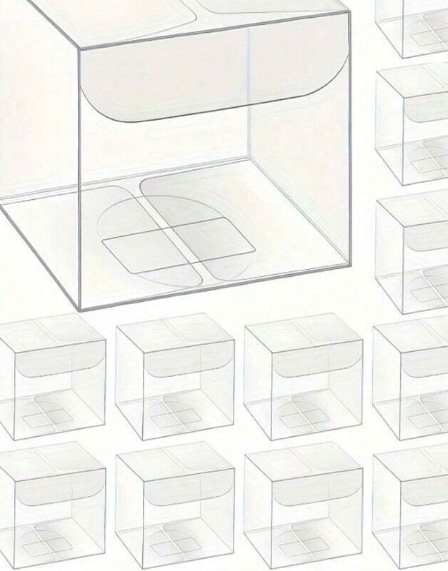 PRZEZROCZYSTE PLASTIKOWE PUDEŁKA 100 sztuk