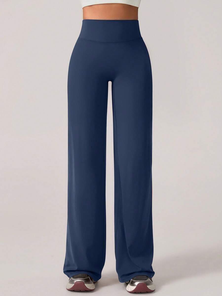 GRANATOWE LEGGINSY PROSTA NOGAWKA 