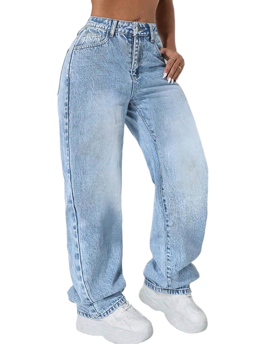 NIEBIESKIE SPODNIE JEANS 