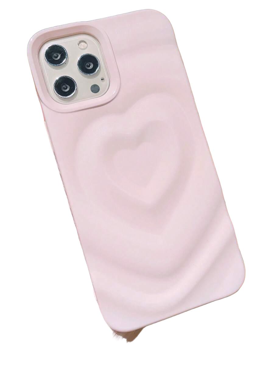 różowe etui na telefon serce iPhone 16 PRO