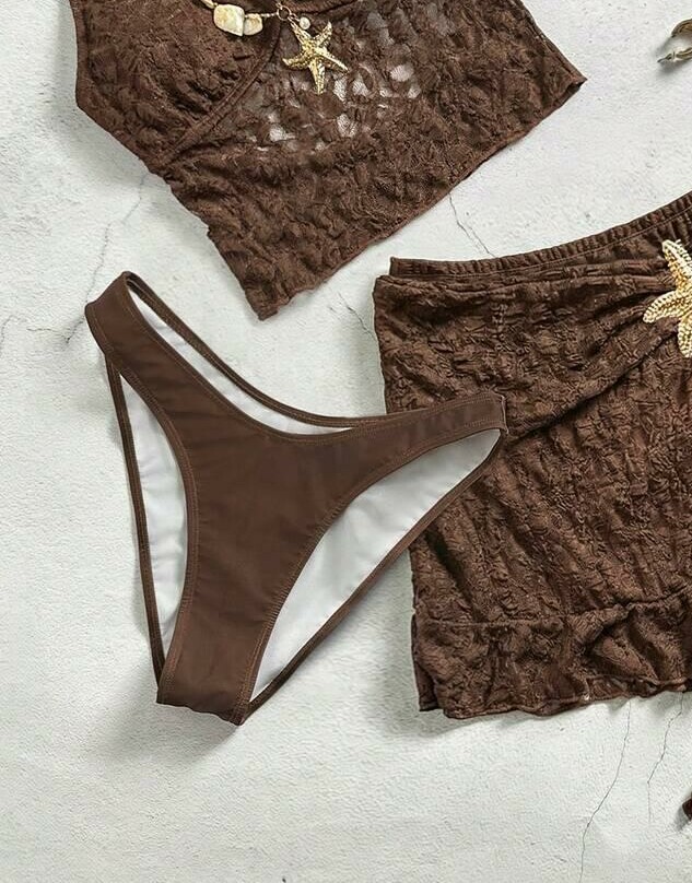 brązowy dół od bikini