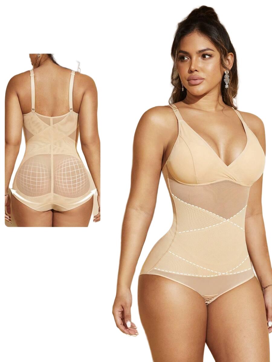 beżowe body modelujące 