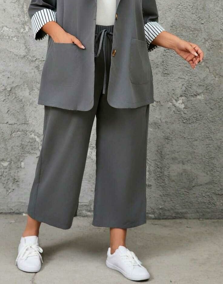 SZARE SPODNIE CASUAL