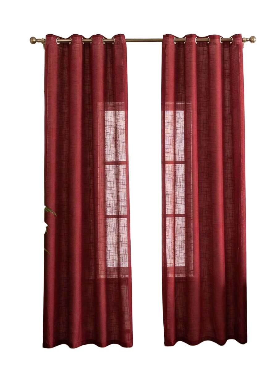 czerwone zasłony 2-pack