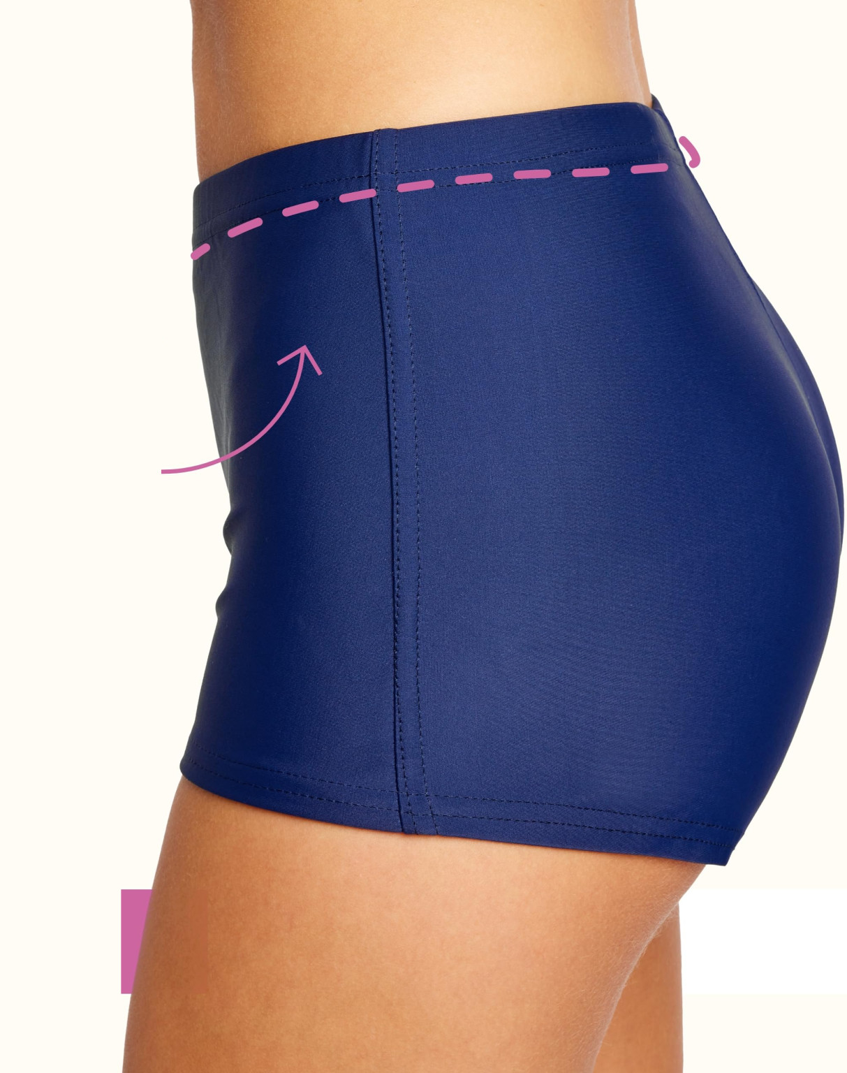 granatowy dół od bikini
