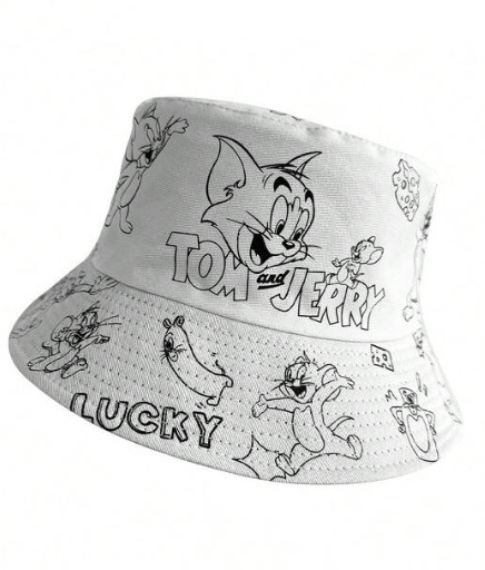 biały kapelusz Tom i Jerry