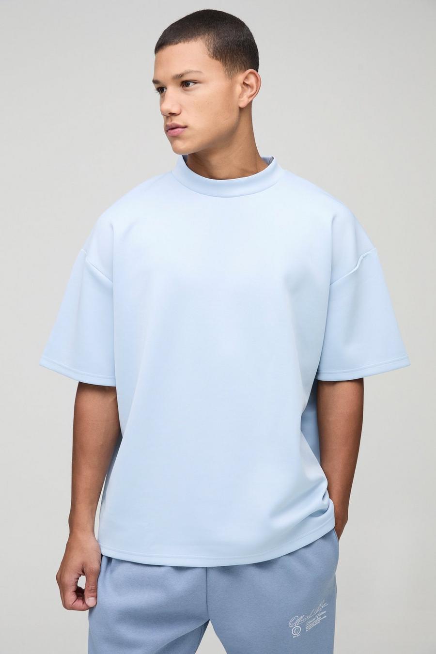 NIEBIESKI T-SHIRT BASIC