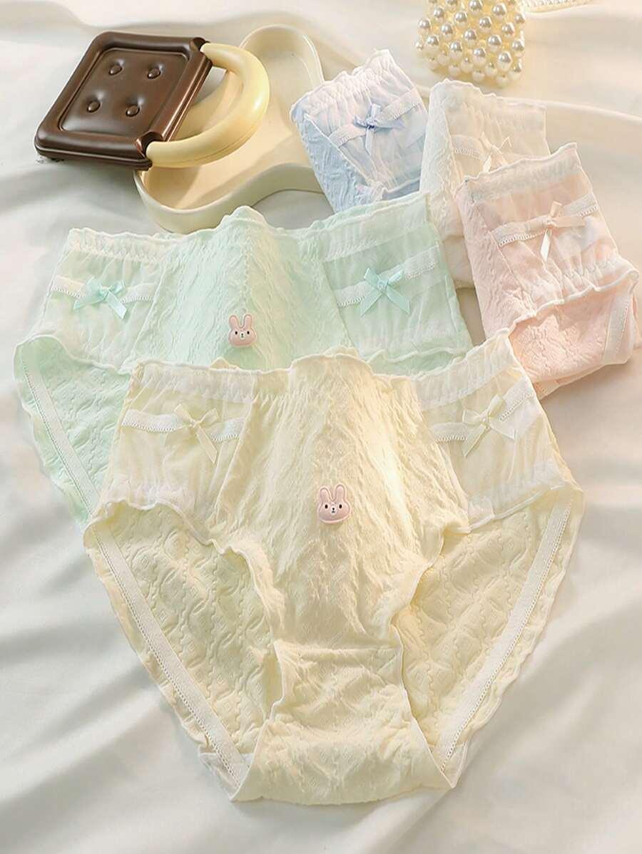 majtki siateczka zdobienie 5-pack