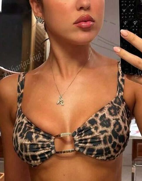 góra od bikini animal print 