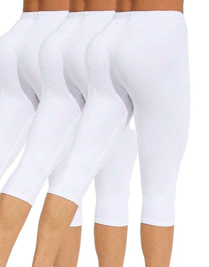 białe legginsy 2-pack