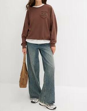 BLUZA OVERSIZE BRĄZ 