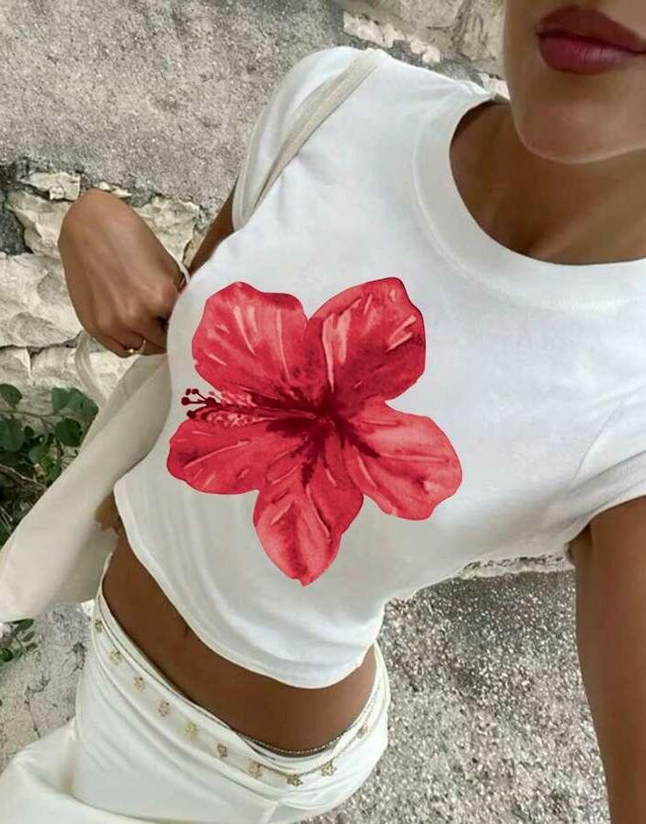 BIAŁAY TOP PRINT 
