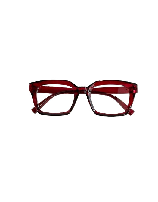 czerwone OKULARY ZERÓWKI 