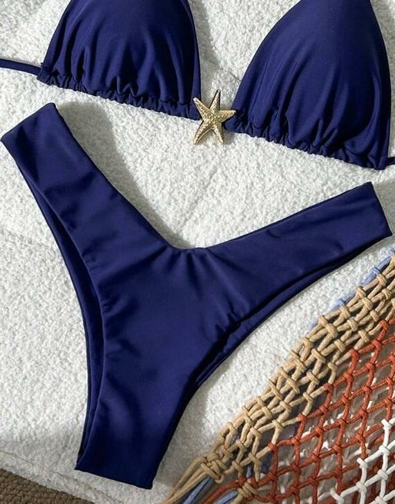 granatowy dół od bikini