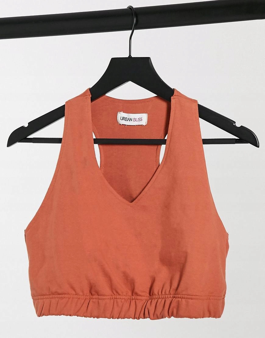 top bez rękawów v-neck