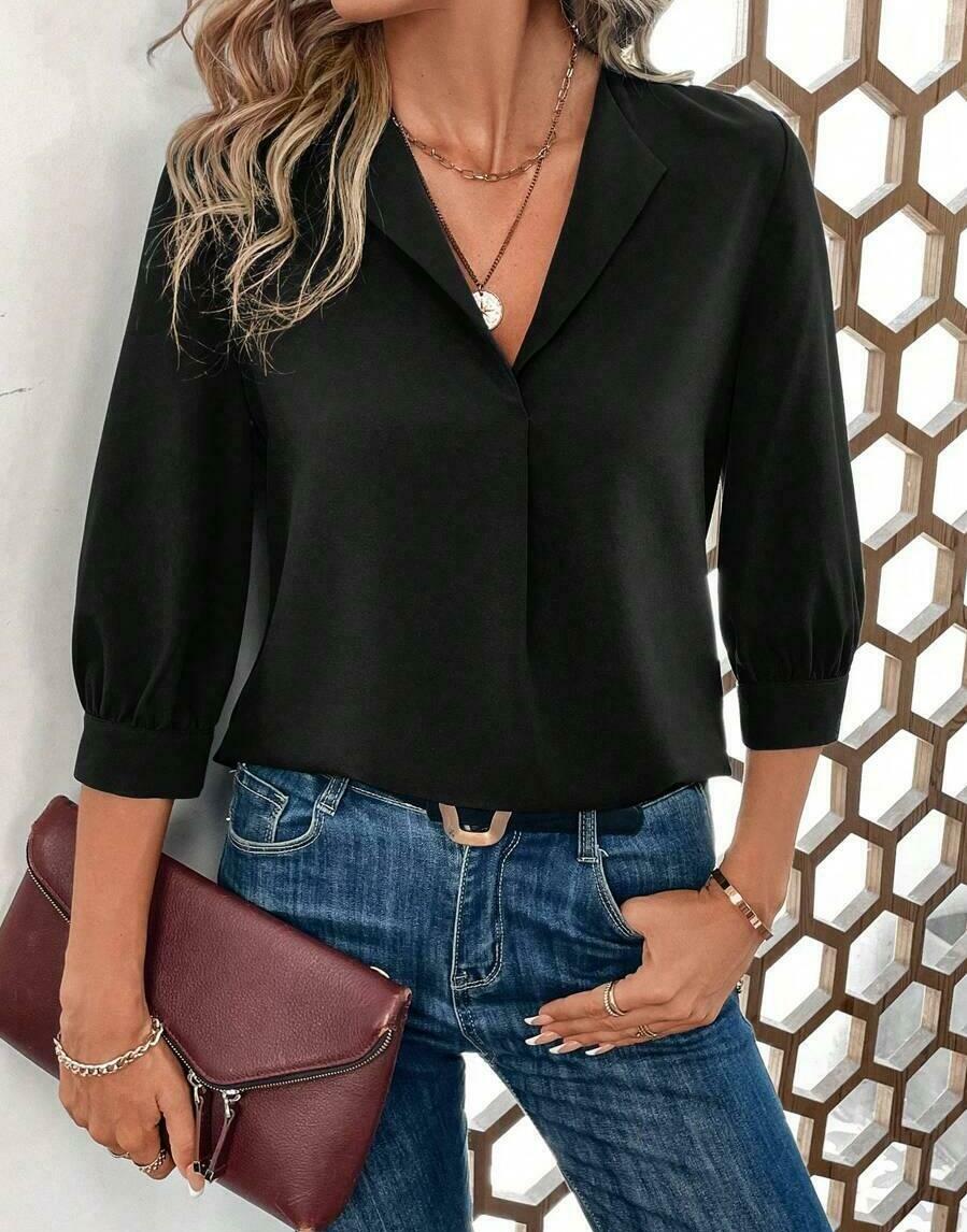 CZARNA BLUZKA casual