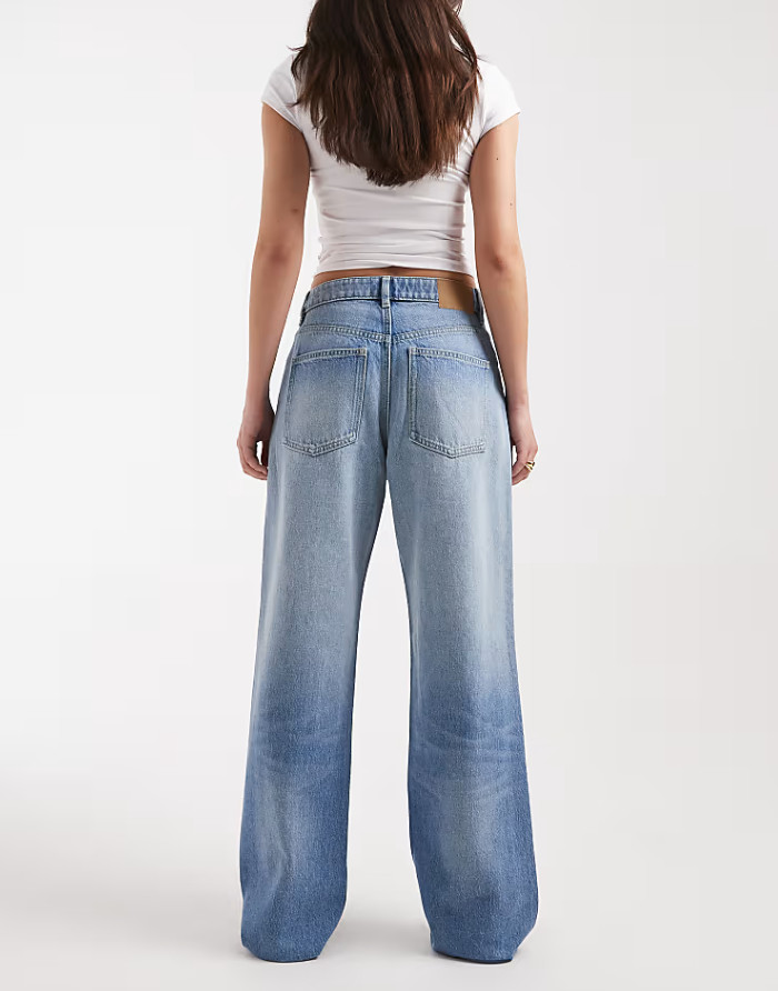 spodnie jeans proste nogawki