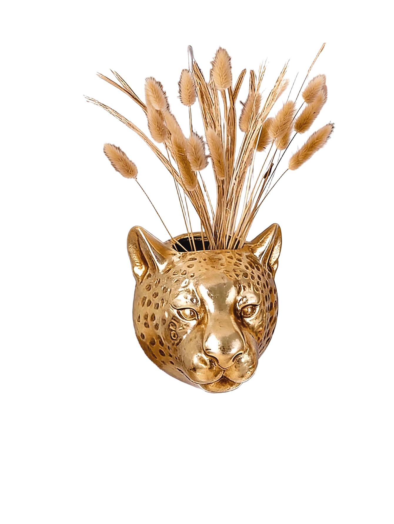 złota ozdoba leopard