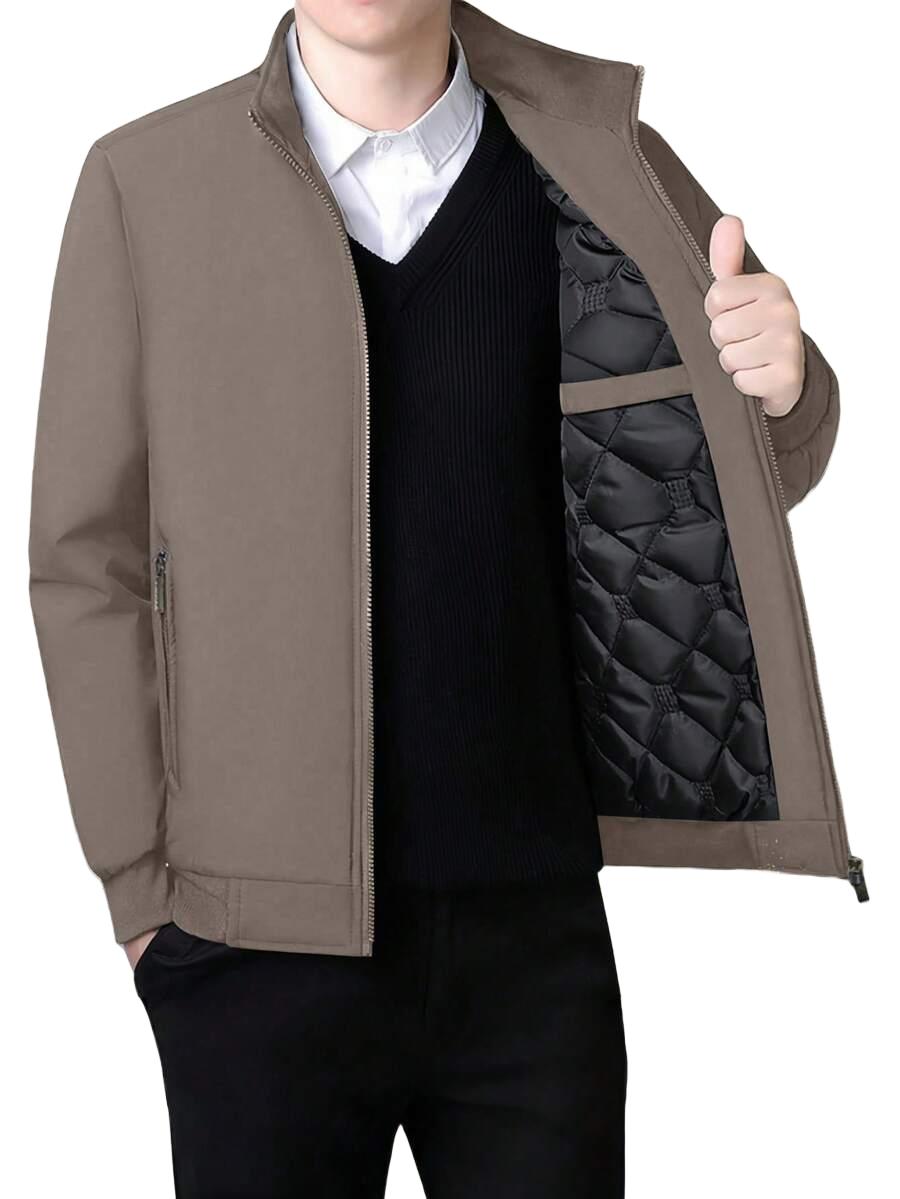 khaki kurtka zamek